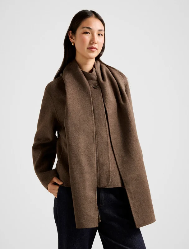 forever new  Sutton Scarf Coat for Women | Best Price UAE